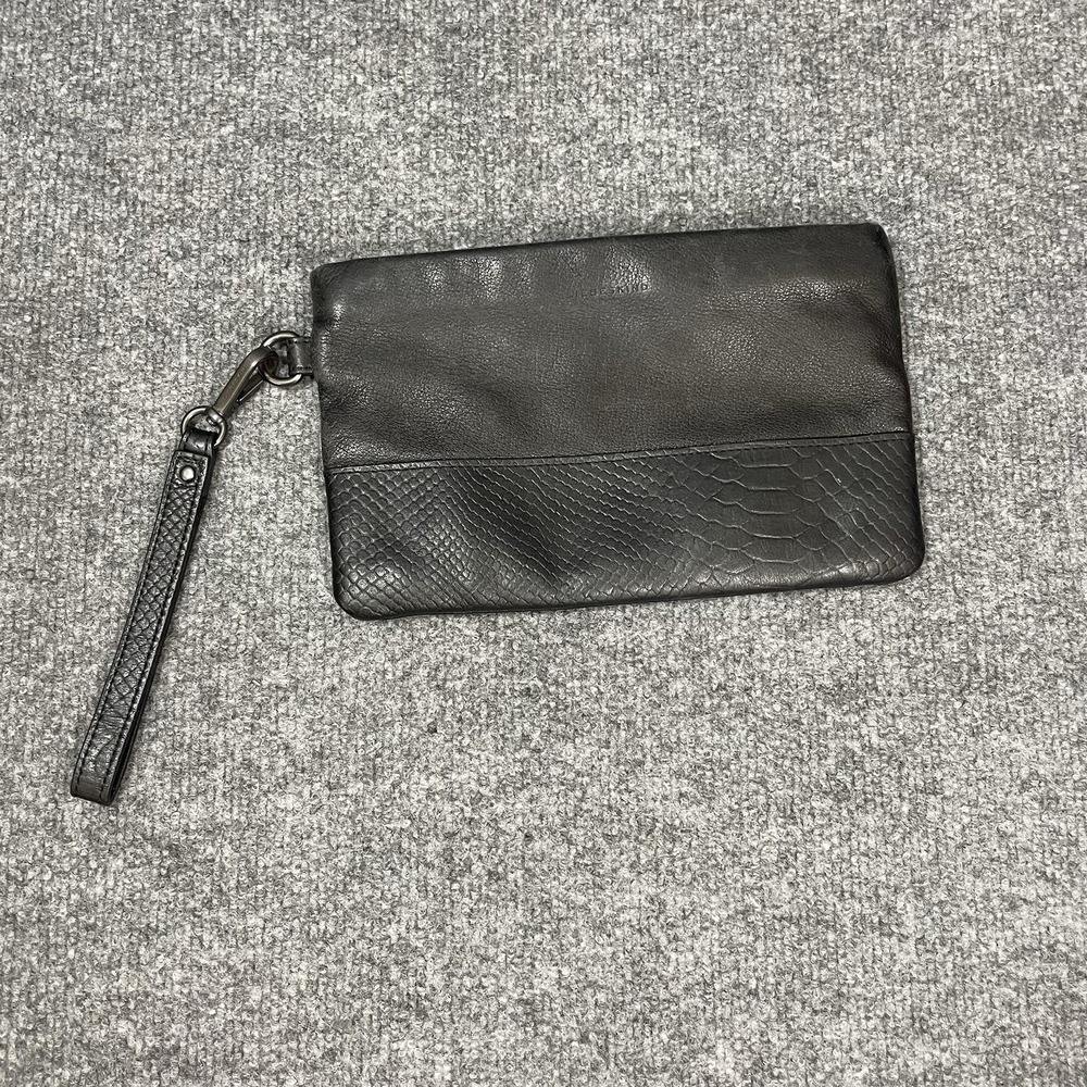 Liebeskind Berlin Leather Wristlet Clutch Wallet Women's Black Phone Carrier